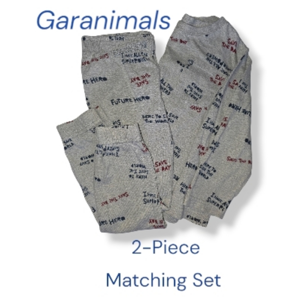 Garanimals Toddler Long Sleeve 2-Piece Matching Set, Size 3T.